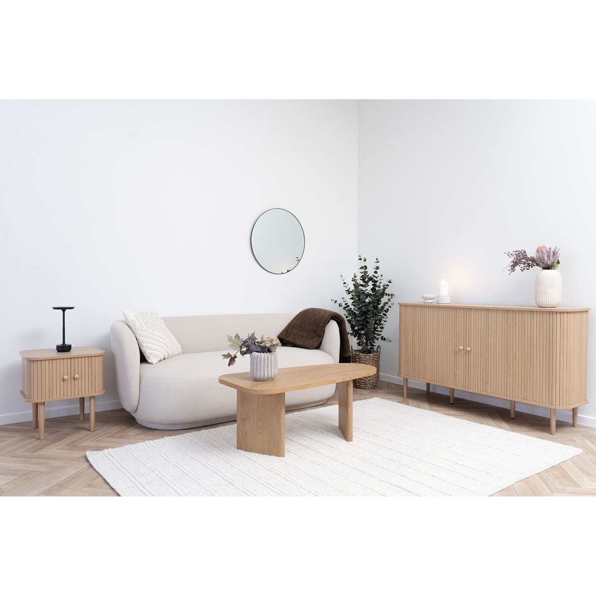 House Nordic ApS - Nikko Side Board - Natural, MDF/Pine, 140x40x79 cm - Deco Delights