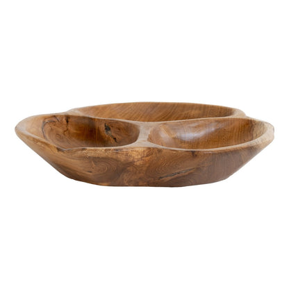 House Nordic ApS - Nola Kom - Teak, Natuurlijk, Ø30x5 cm - Deco Delights