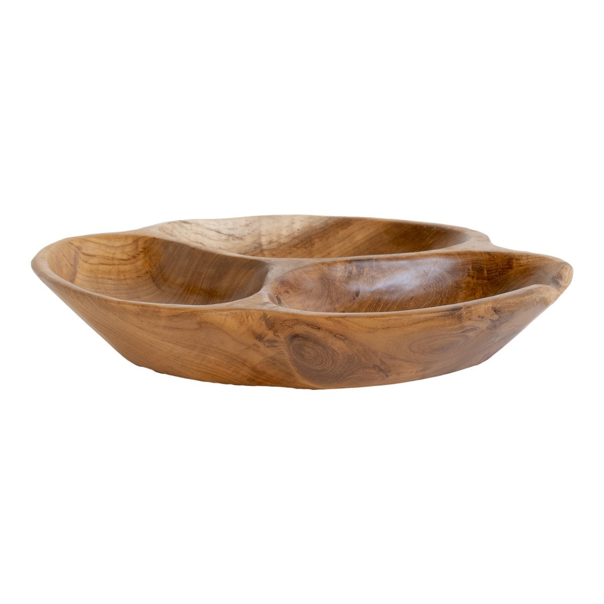 House Nordic ApS - Nola Kom - Teak, Natuurlijk, Ø30x5 cm - Deco Delights