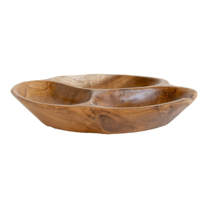 House Nordic ApS - Nola Kom - Teak, Natuurlijk, Ø30x5 cm - Deco Delights