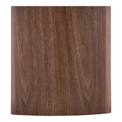House Nordic ApS - Noli Salontafel, tafelblad keramiek/essenfineer, wit/donkerbruin, ø60x42 cm - Deco Delights