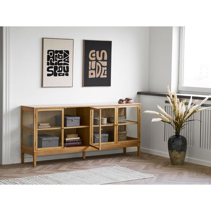 House Nordic ApS - Noto Opbergdozen, textiel, donkergrijs, set van 3 - Deco Delights