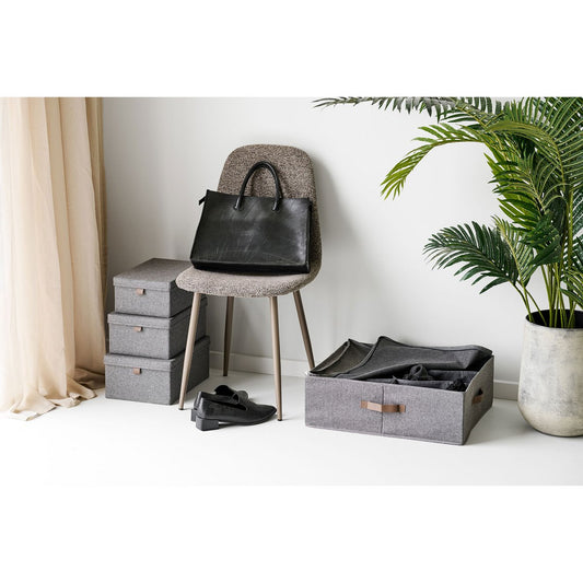 House Nordic ApS - Noto Organizer, textiel, donkergrijs, 56x47x18 cm - Deco Delights