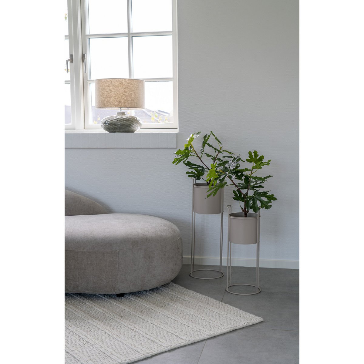 House Nordic ApS - Oldham Tafellamp - Oldham Tafellamp, groen keramiek met lampenkap - Deco Delights