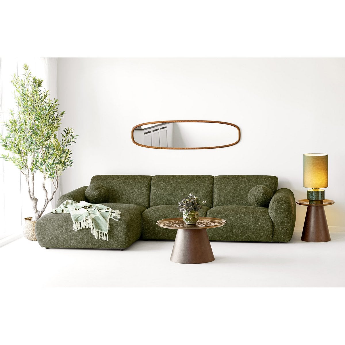 House Nordic ApS - Olijfboom, kunstboom, groen, H:220 cm - Deco Delights