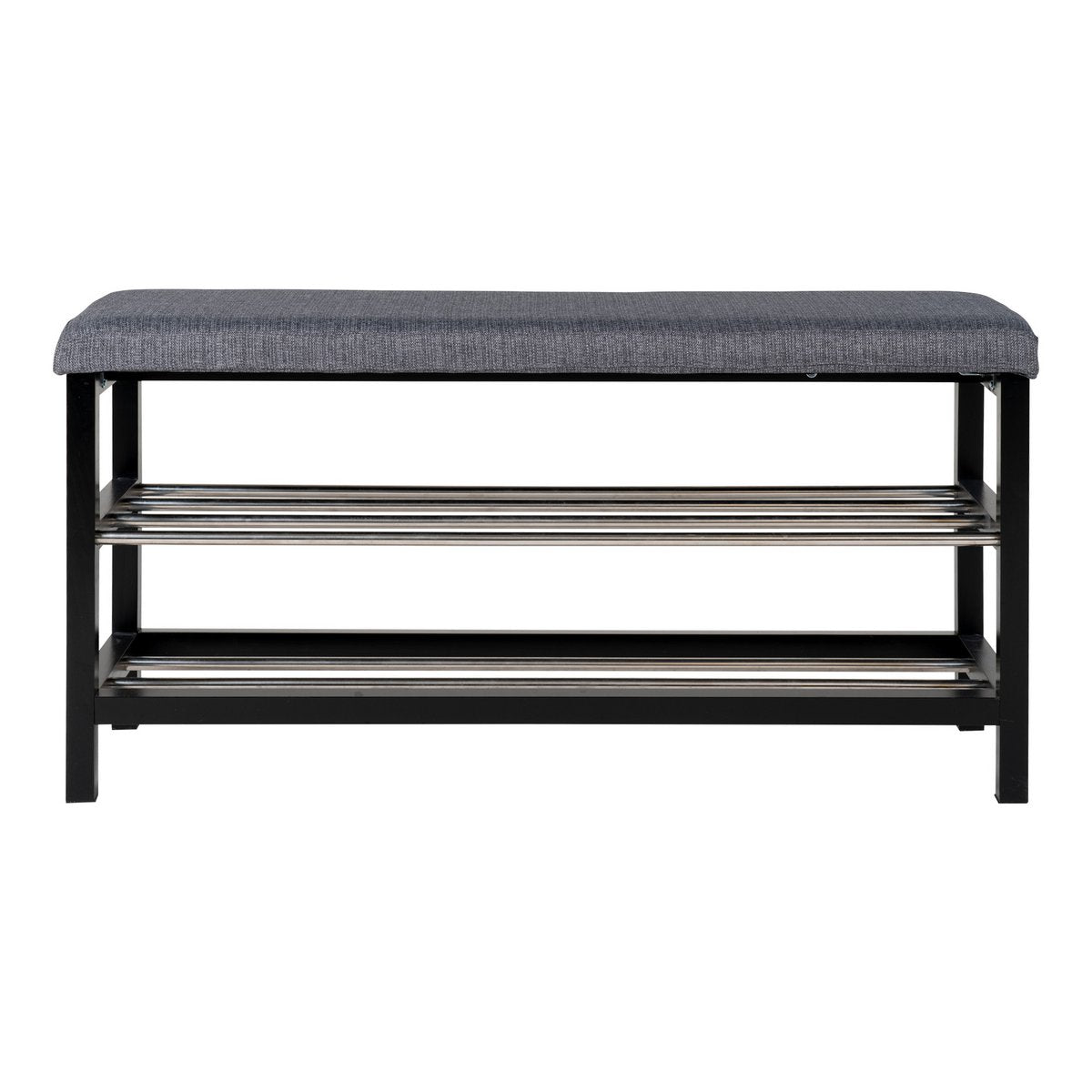 House Nordic ApS - Padova Bank - Populier, Staal, Polyester, Grijs - 100x34x50 cm - Deco Delights