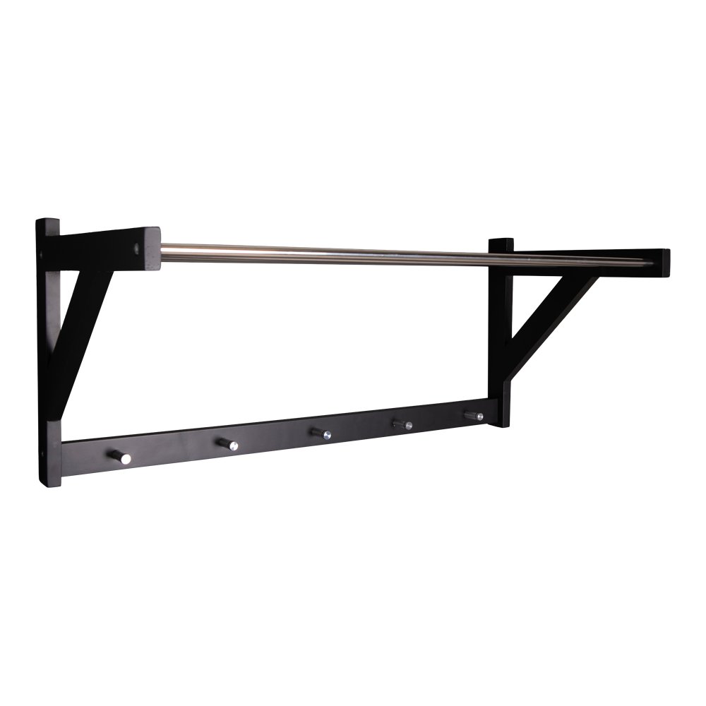 House Nordic ApS - Padova hoedenplank - Zwart, Populier/Staal, 78x32x34 cm - Deco Delights