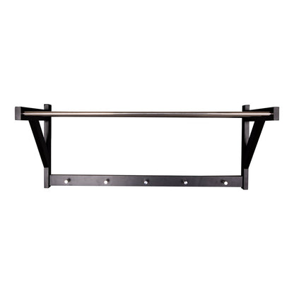 House Nordic ApS - Padova hoedenplank - Zwart, Populier/Staal, 78x32x34 cm - Deco Delights