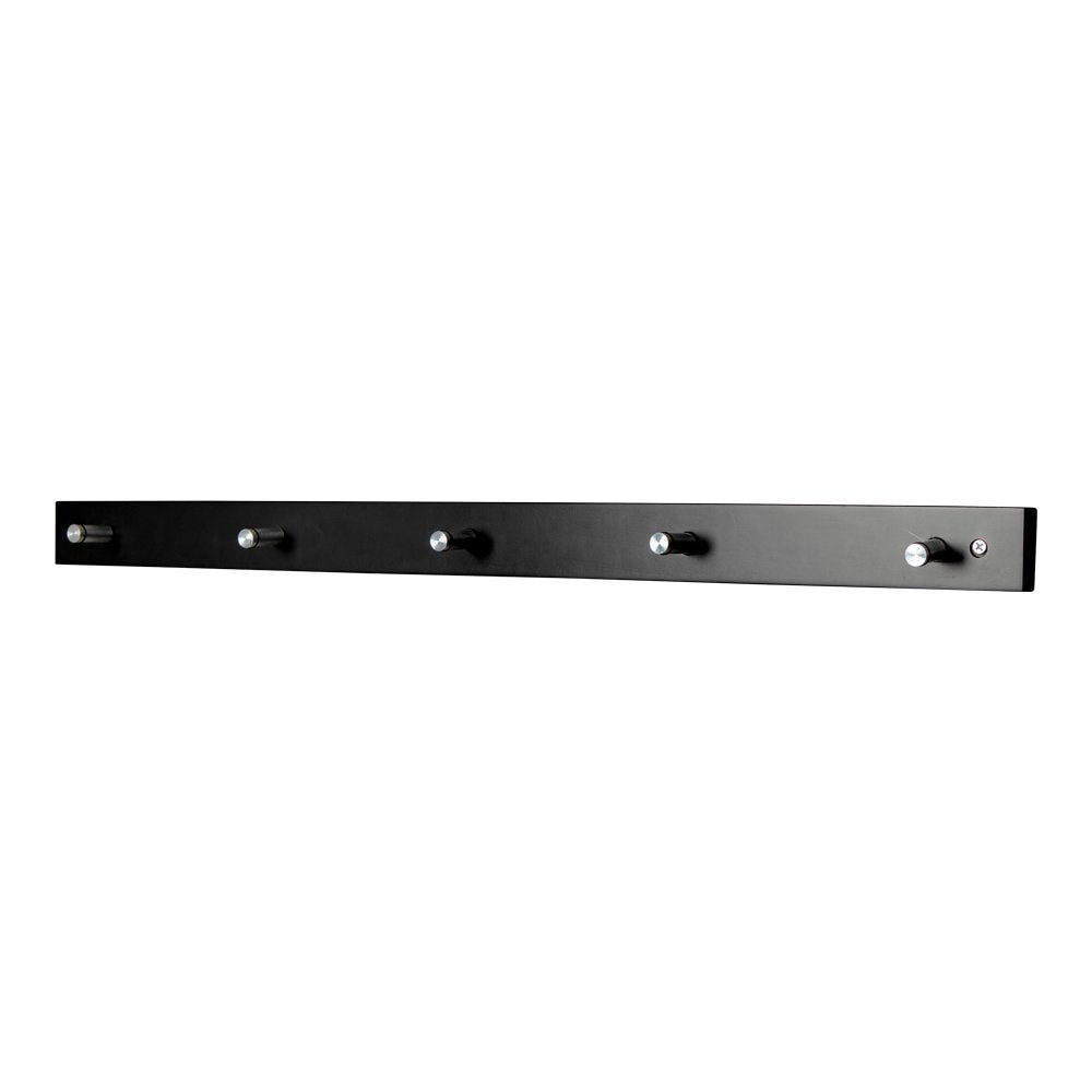 House Nordic ApS - Padova Kapstok - Zwart, grenenhout/staal, 70x5x2 cm - Deco Delights