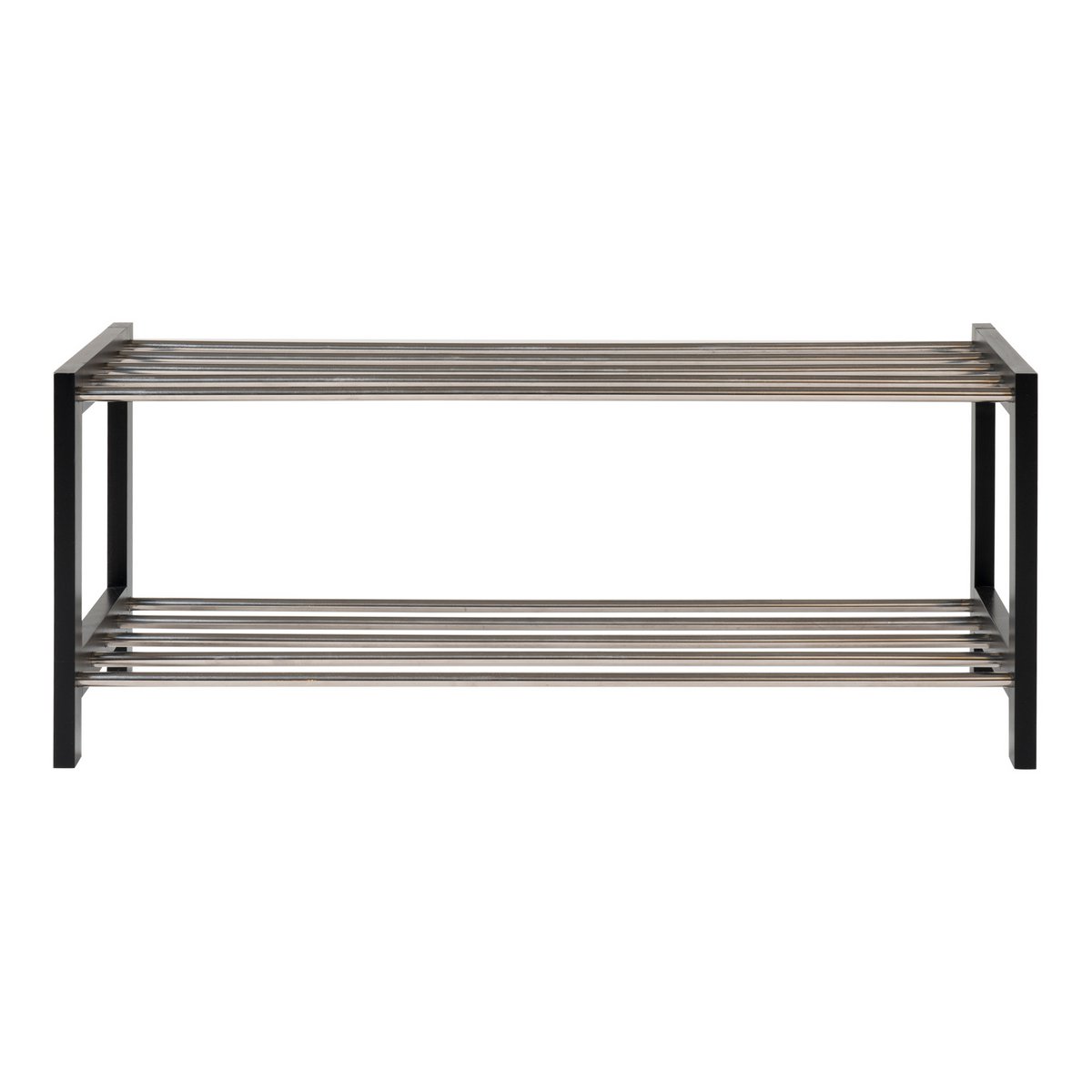 House Nordic ApS - Padova Schoenenrek - Zwart, Populier/Staal, 78x34x32 cm - Deco Delights