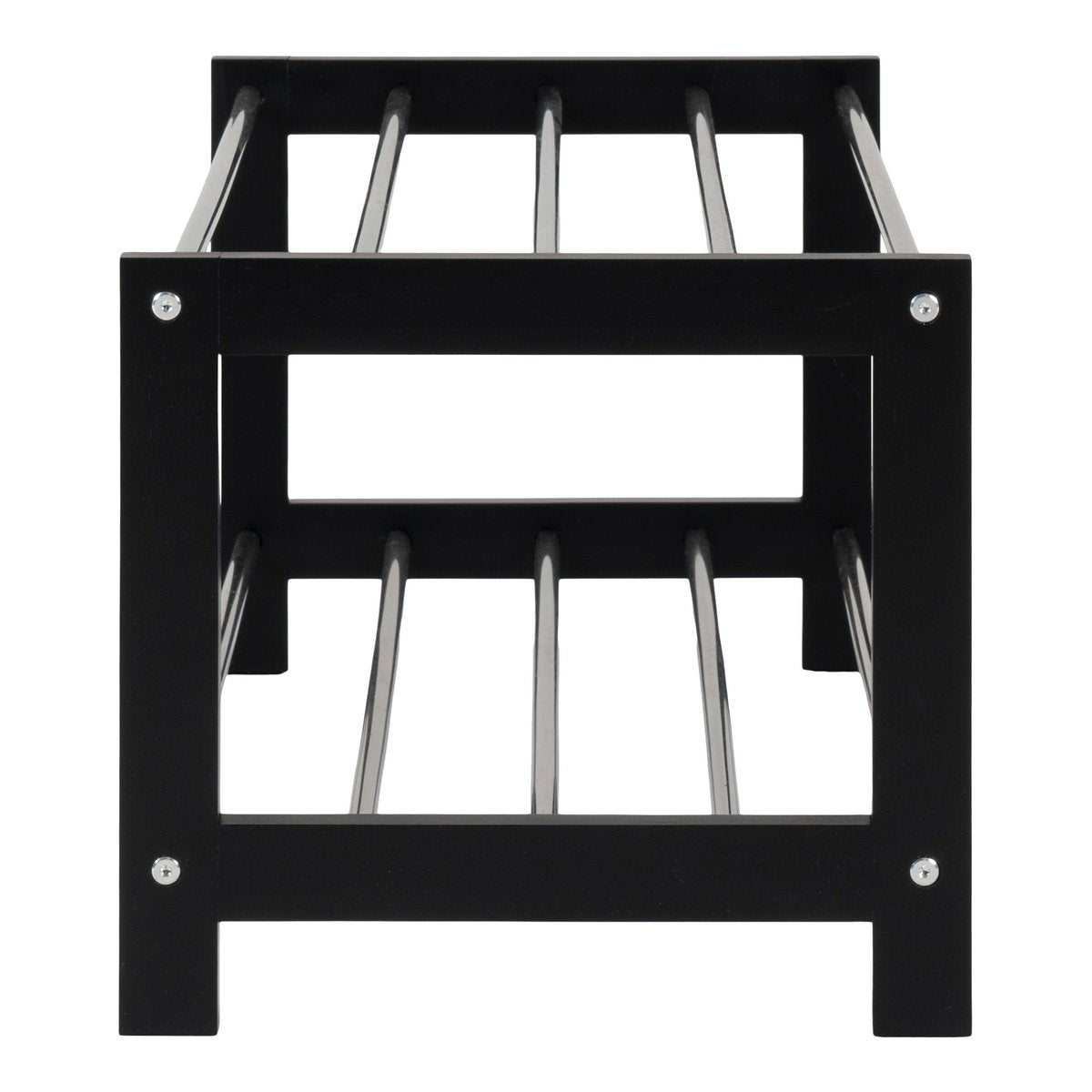 House Nordic ApS - Padova Schoenenrek - Zwart, Populier/Staal, 78x34x32 cm - Deco Delights