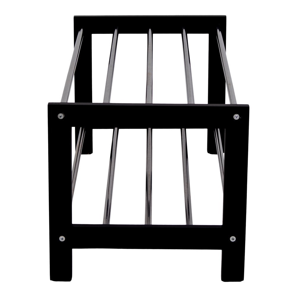 House Nordic ApS - Padova Schoenenrek - Zwart, Populier/Staal, 78x34x32 cm - Deco Delights