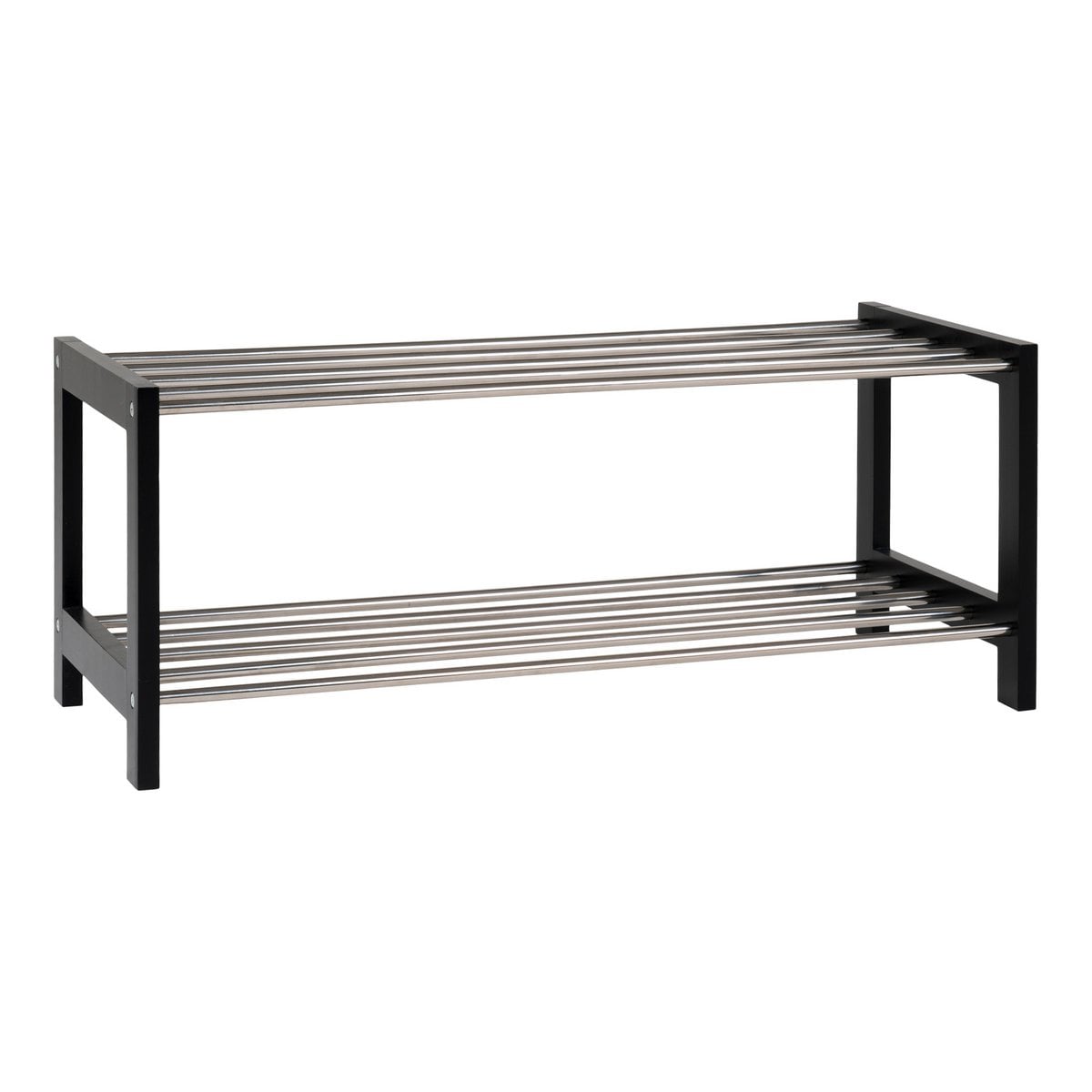 House Nordic ApS - Padova Schoenenrek - Zwart, Populier/Staal, 78x34x32 cm - Deco Delights