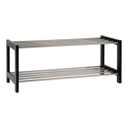 House Nordic ApS - Padova Schoenenrek - Zwart, Populier/Staal, 78x34x32 cm - Deco Delights