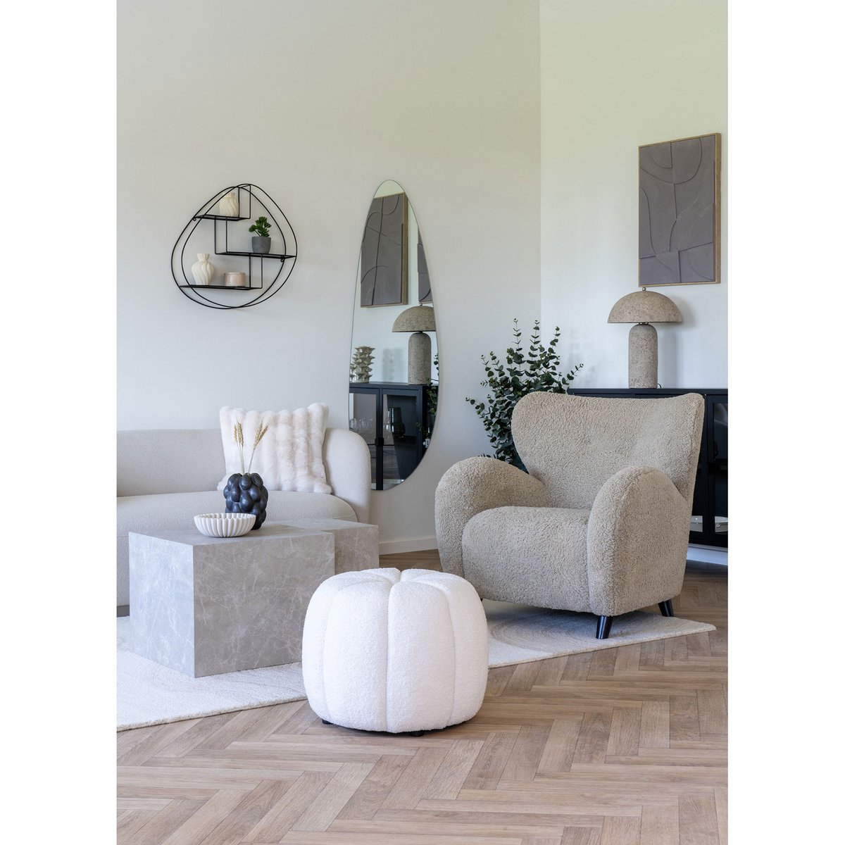House Nordic ApS - Paisley-poef - Deco Delights