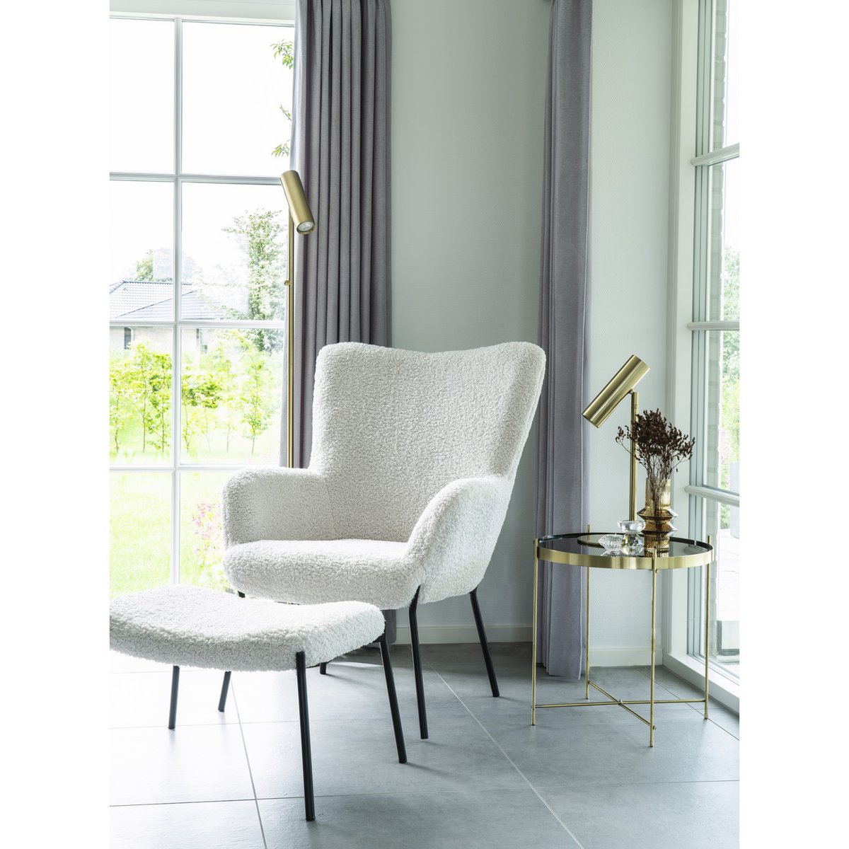 House Nordic ApS - Paris Vloerlamp Messing - Deco Delights