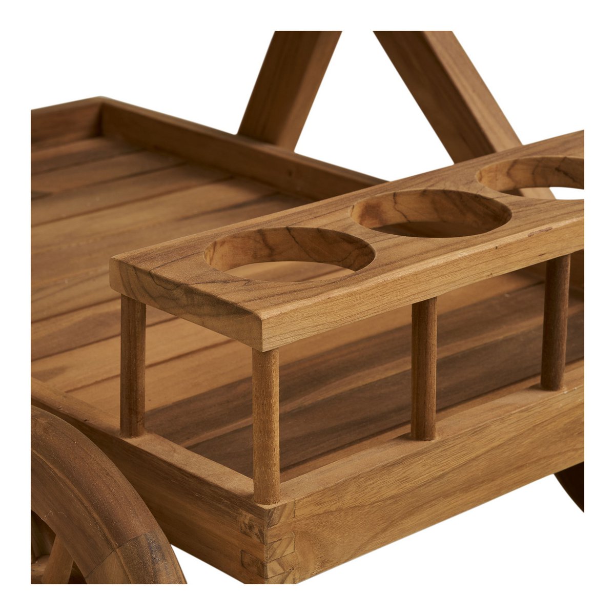 House Nordic ApS - Pasaku Theewagen, teak, naturel, 86x50x81 cm - Deco Delights