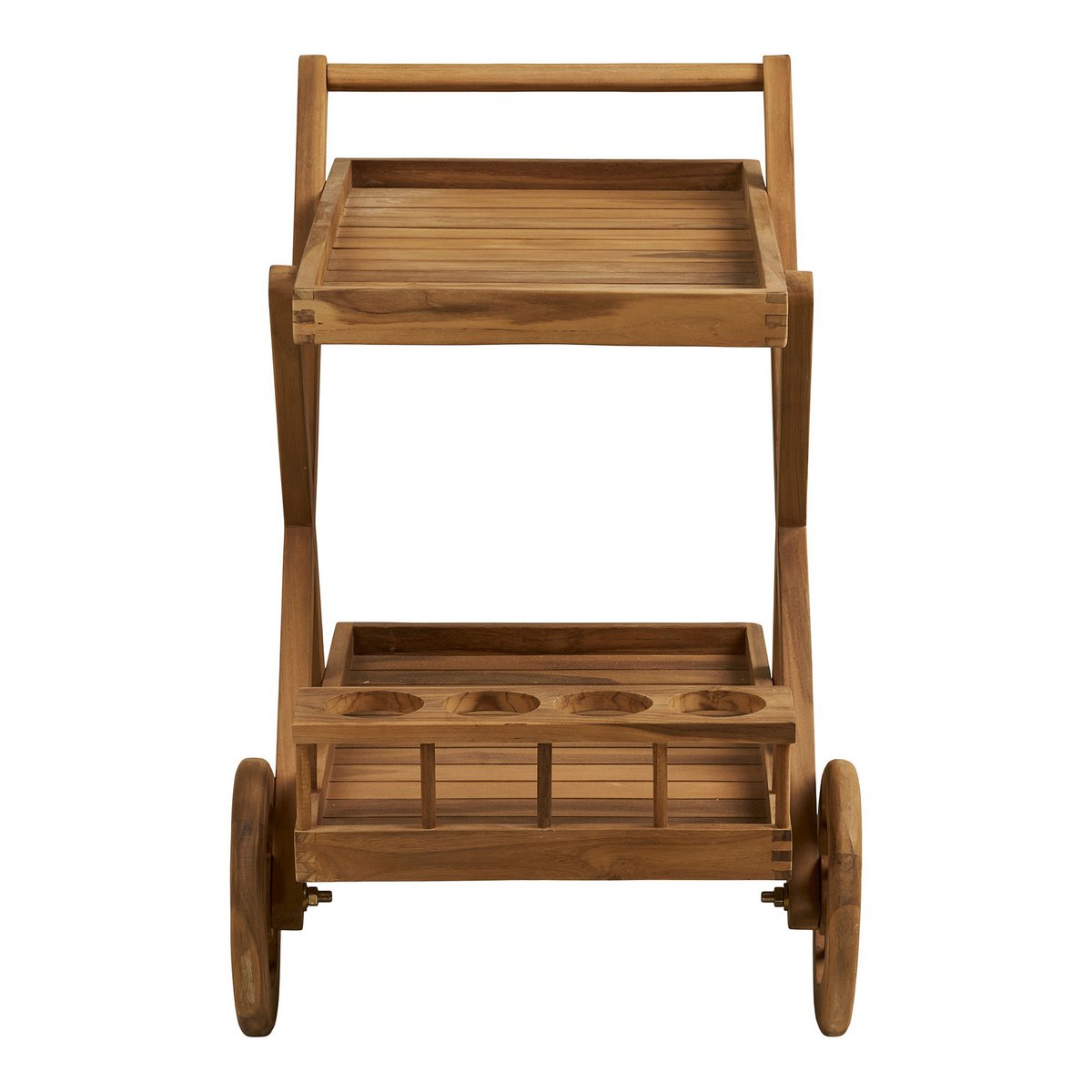 House Nordic ApS - Pasaku Theewagen, teak, naturel, 86x50x81 cm - Deco Delights
