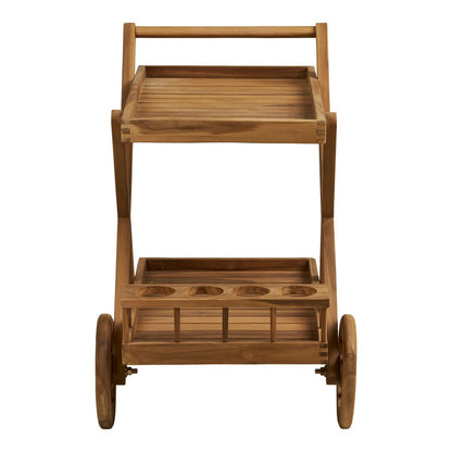 House Nordic ApS - Pasaku Theewagen, teak, naturel, 86x50x81 cm - Deco Delights
