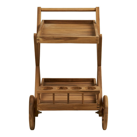 House Nordic ApS - Pasaku Theewagen, teak, naturel, 86x50x81 cm - Deco Delights