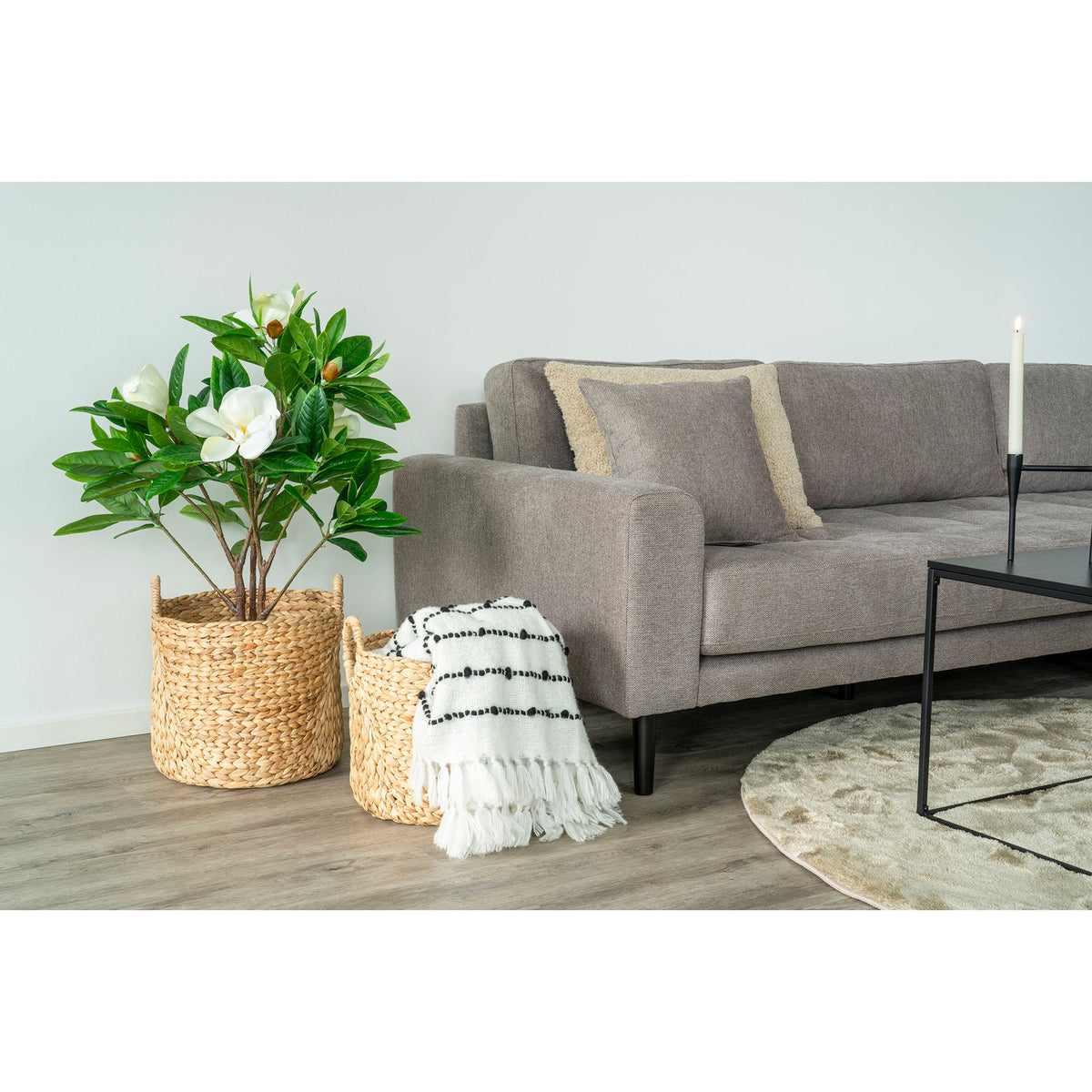 House Nordic ApS - Passo Mand Naturel Set van 2 - Deco Delights Mand