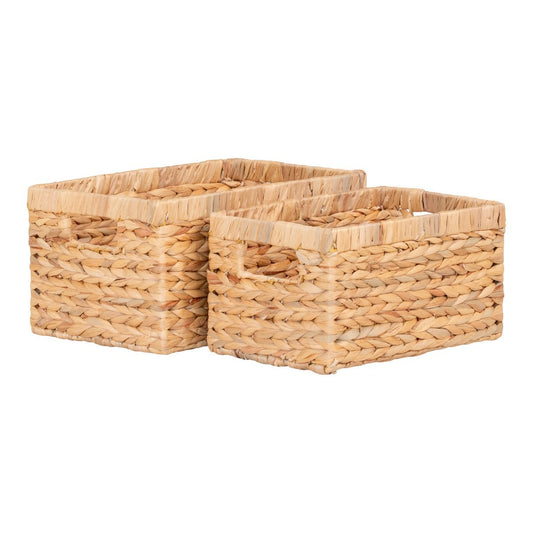 House Nordic ApS - Passo Manden - Naturel, Waterhyacint, set van 2 - Deco Delights