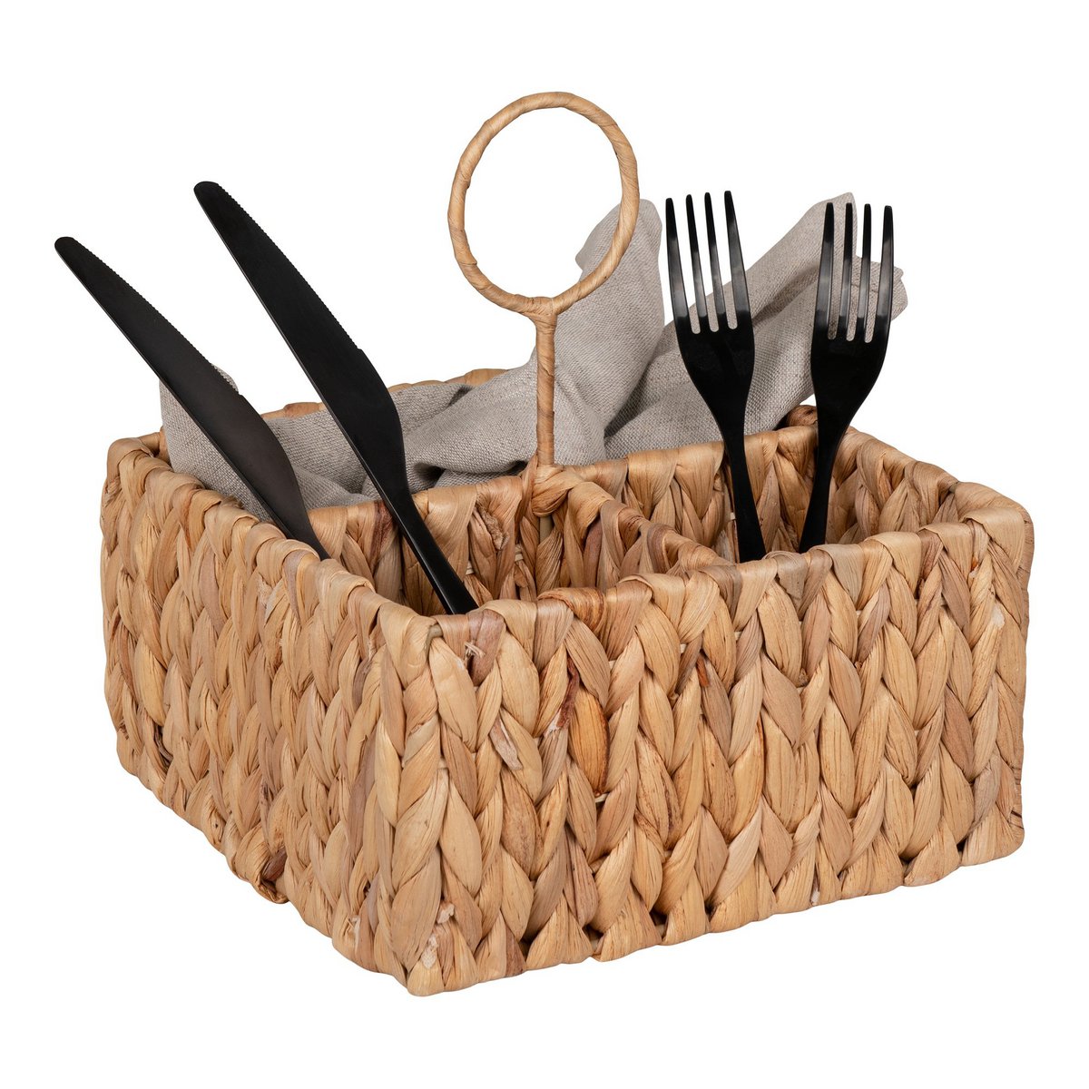 House Nordic ApS - Pleiku Opbergdoos - Opbergdoos, waterhyacint, naturel, 20x11x20 cm - Deco Delights