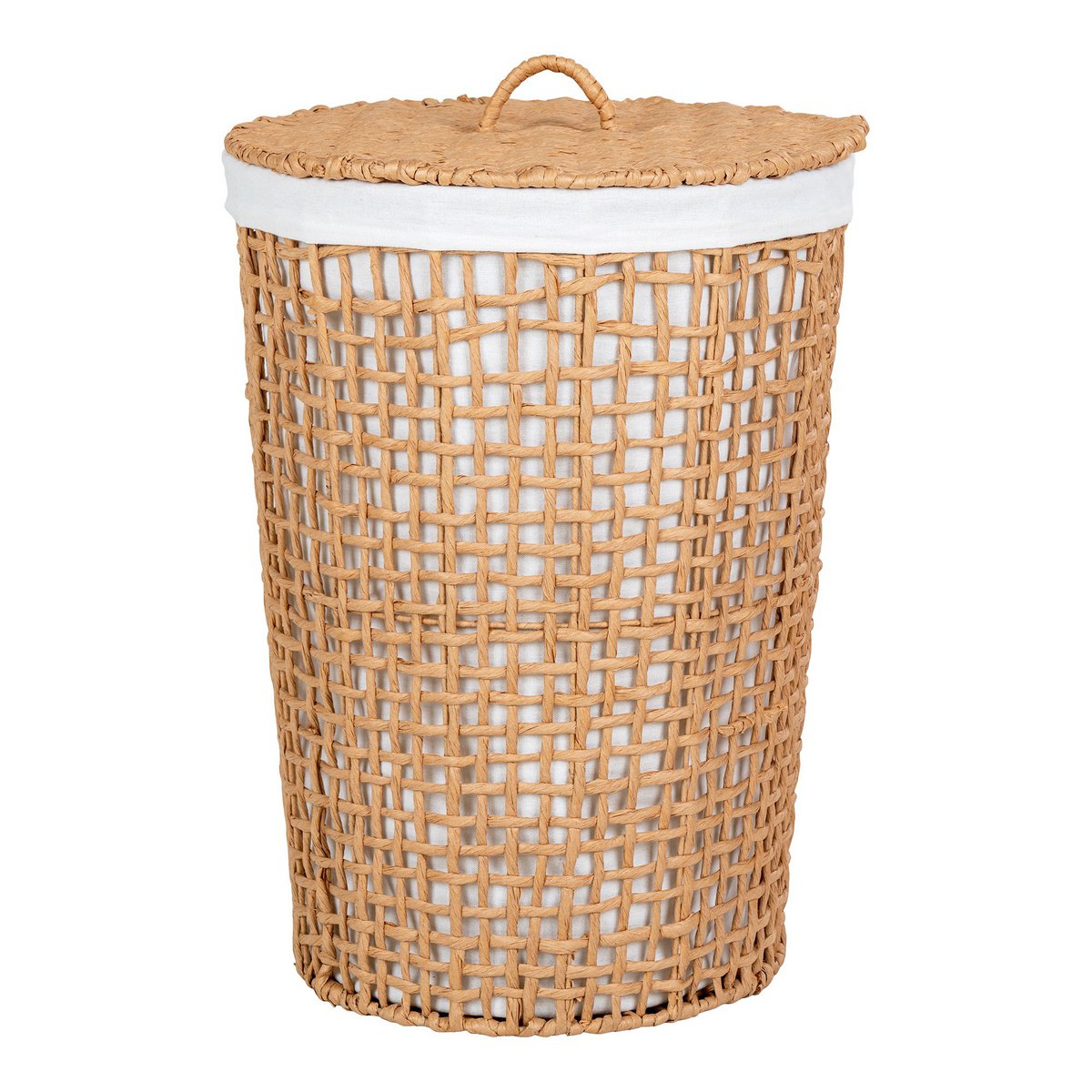 House Nordic ApS - Pomal Wasmand - Wasmand, papier, lichtbruin/wit, ø42x56 cm - Deco Delights