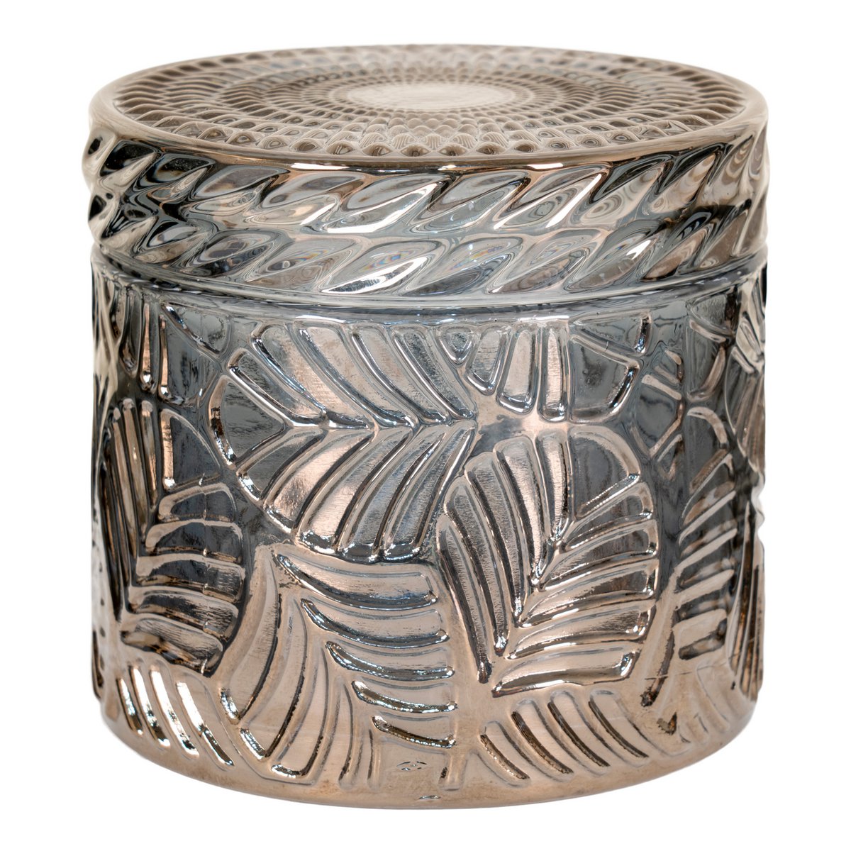 House Nordic ApS - Potten - Gerookt, Glas, Ø9x8,5 cm - Set van 2 - Deco Delights