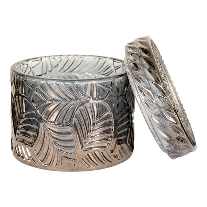 House Nordic ApS - Potten - Gerookt, Glas, Ø9x8,5 cm - Set van 2 - Deco Delights