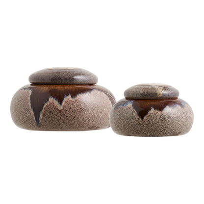 House Nordic ApS - Potten, keramiek, bruin, set van 2 - Deco Delights