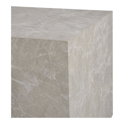 House Nordic ApS - Praagse salontafelset - Beige, marmerlook, MDF, decorpapier, set van 2 - Deco Delights