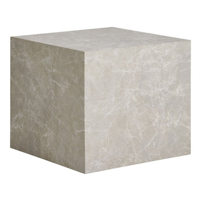 House Nordic ApS - Praagse salontafelset - Beige, marmerlook, MDF, decorpapier, set van 2 - Deco Delights