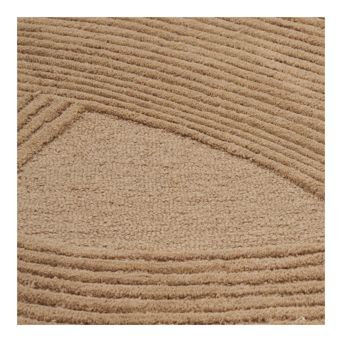 House Nordic ApS - Pune Vloerkleed, handgetuft, bruin, 160x230 cm - Deco Delights