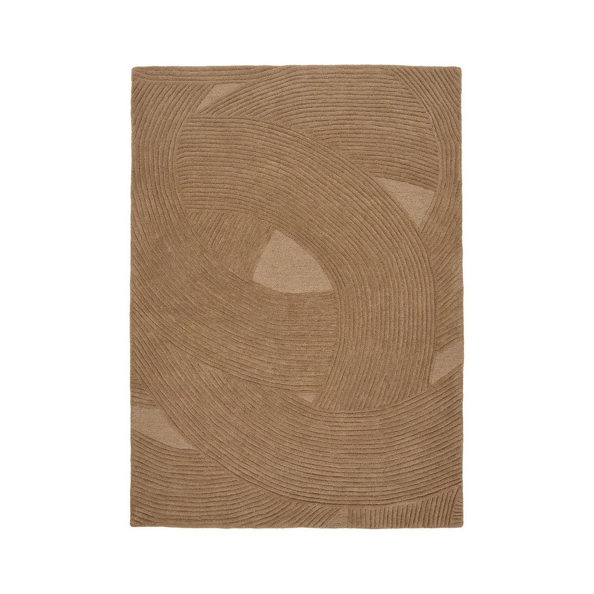 House Nordic ApS - Pune Vloerkleed, handgetuft, bruin, 160x230 cm - Deco Delights