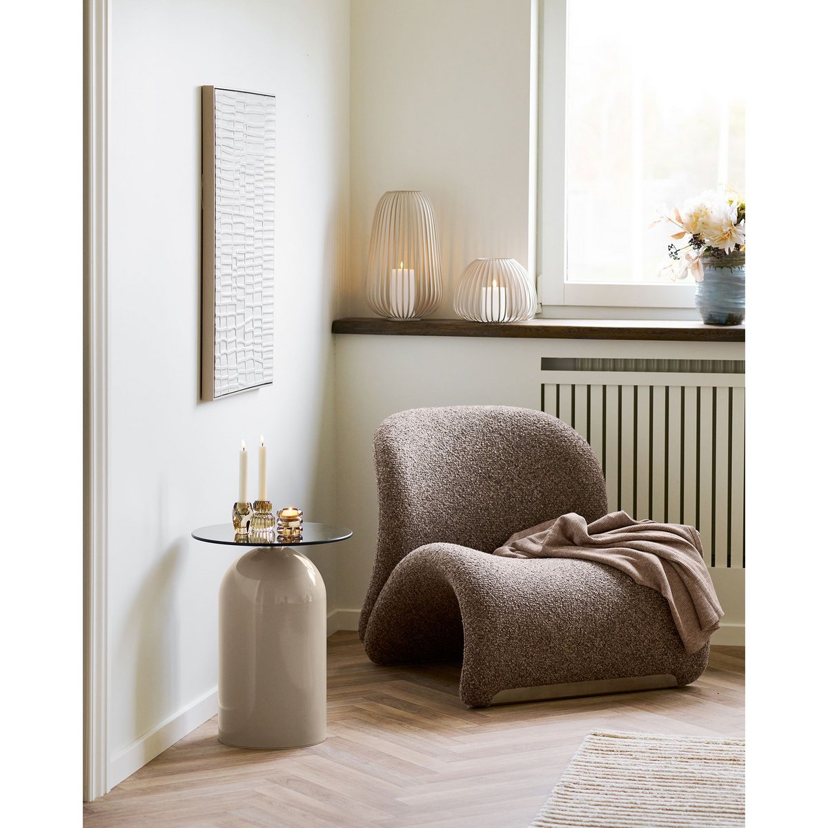 House Nordic ApS - Puno Plaid, taupe, 130x156 cm - Deco Delights