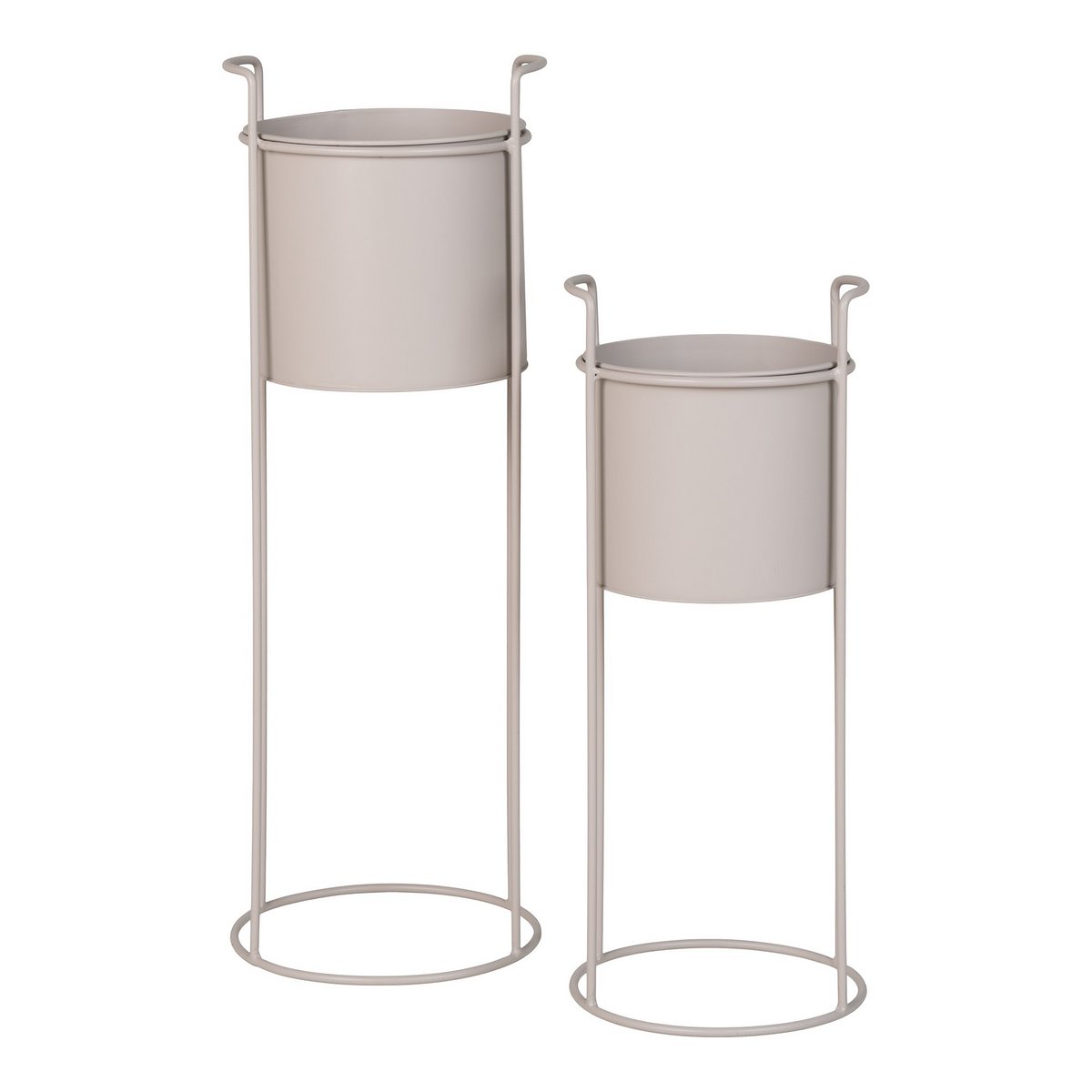 House Nordic ApS - Rabo Bloemenstandaard - Bloemenstandaard, staal, zand, set van 2 - Deco Delights