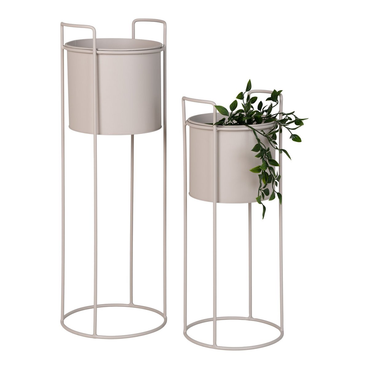 House Nordic ApS - Rabo Bloemenstandaard - Bloemenstandaard, staal, zand, set van 2 - Deco Delights