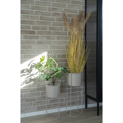 House Nordic ApS - Rabo Bloemenstandaard - Bloemenstandaard, staal, zand, set van 2 - Deco Delights