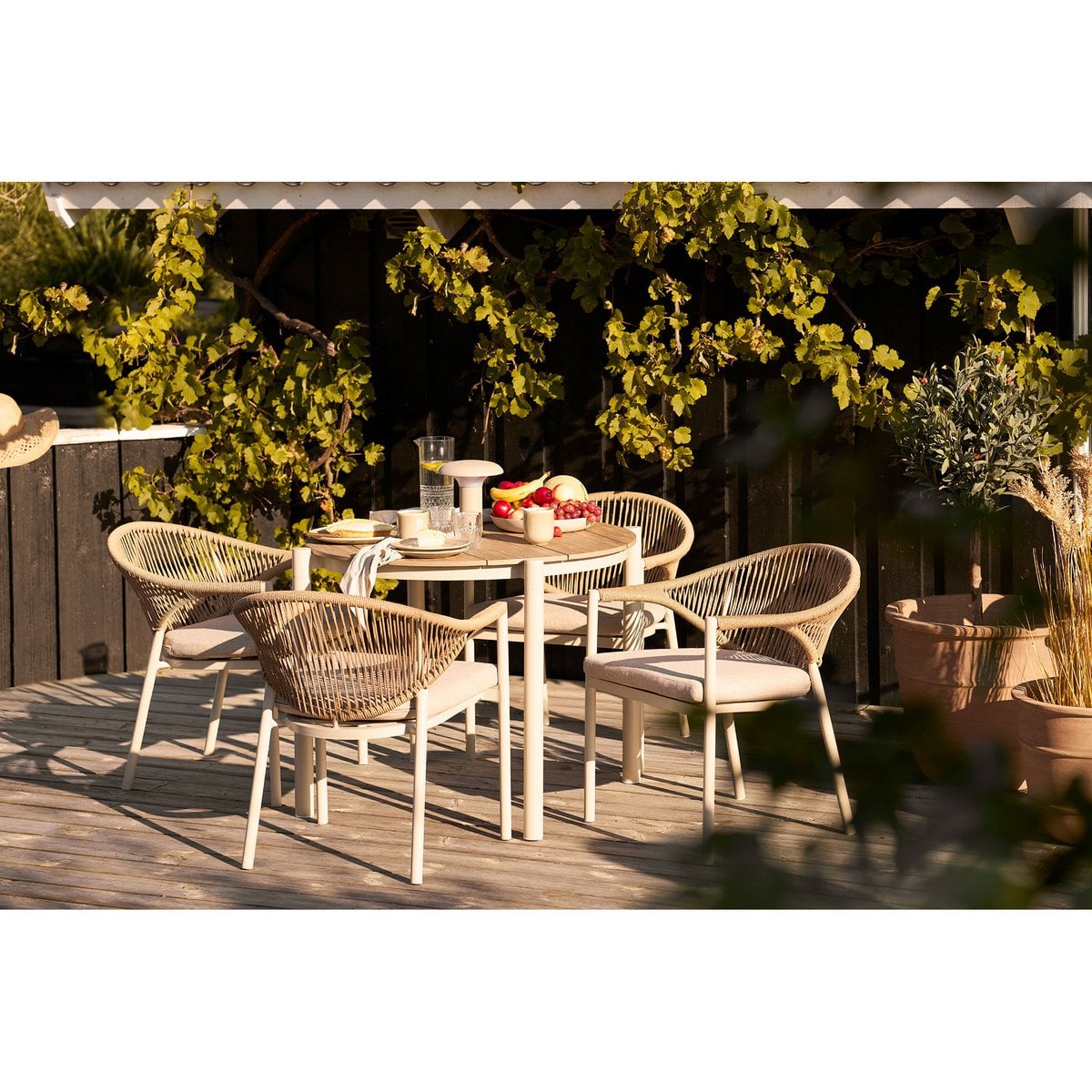 House Nordic ApS - Ramsey LED-lamp, oplaadbaar, beige - Deco Delights
