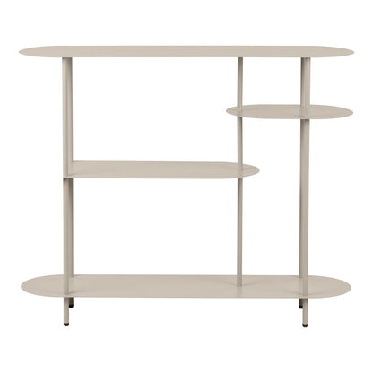 House Nordic ApS - Rieti Open kast, 4 planken, metaal, zand, 31x118x97 cm - Deco Delights