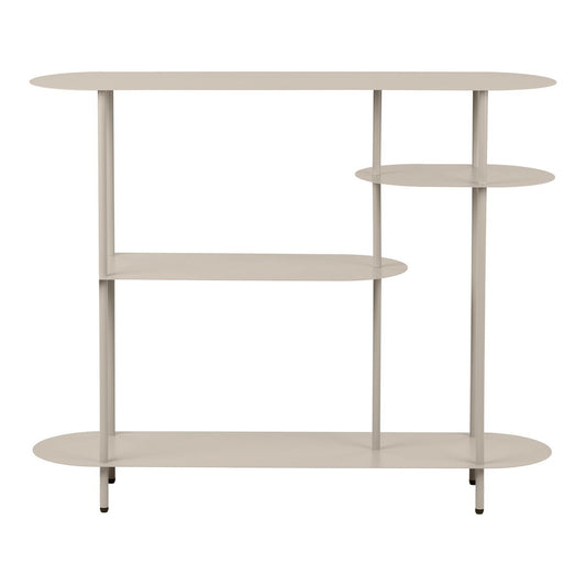 House Nordic ApS - Rieti Open kast, 4 planken, metaal, zand, 31x118x97 cm - Deco Delights