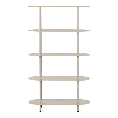 House Nordic ApS - Rieti Open kast, 5 planken, metaal, zand, 31x90x150 cm - Deco Delights