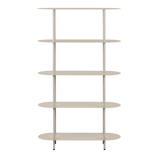 House Nordic ApS - Rieti Open kast, 5 planken, metaal, zand, 31x90x150 cm - Deco Delights