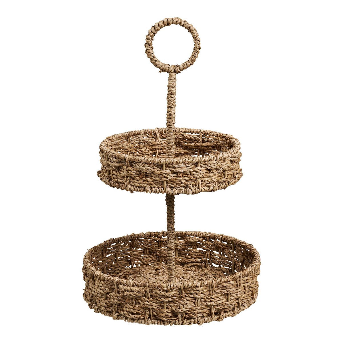 House Nordic ApS - Rifbjerg Dienblad, zeegras, natuur, ø25x40,5 cm - Deco Delights