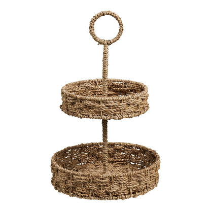 House Nordic ApS - Rifbjerg Dienblad, zeegras, natuur, ø25x40,5 cm - Deco Delights