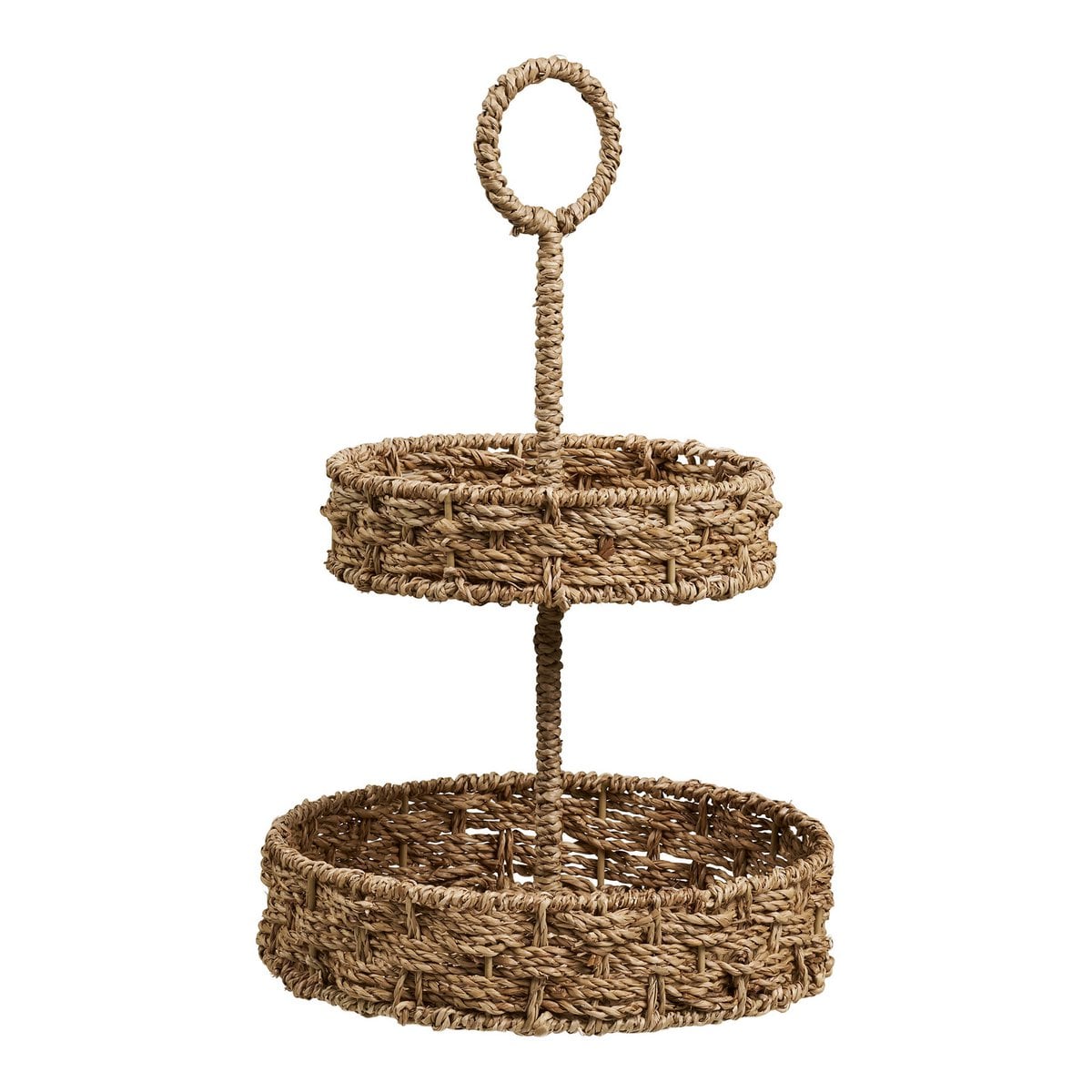 House Nordic ApS - Rifbjerg Dienblad, zeegras, natuur, ø25x40,5 cm - Deco Delights