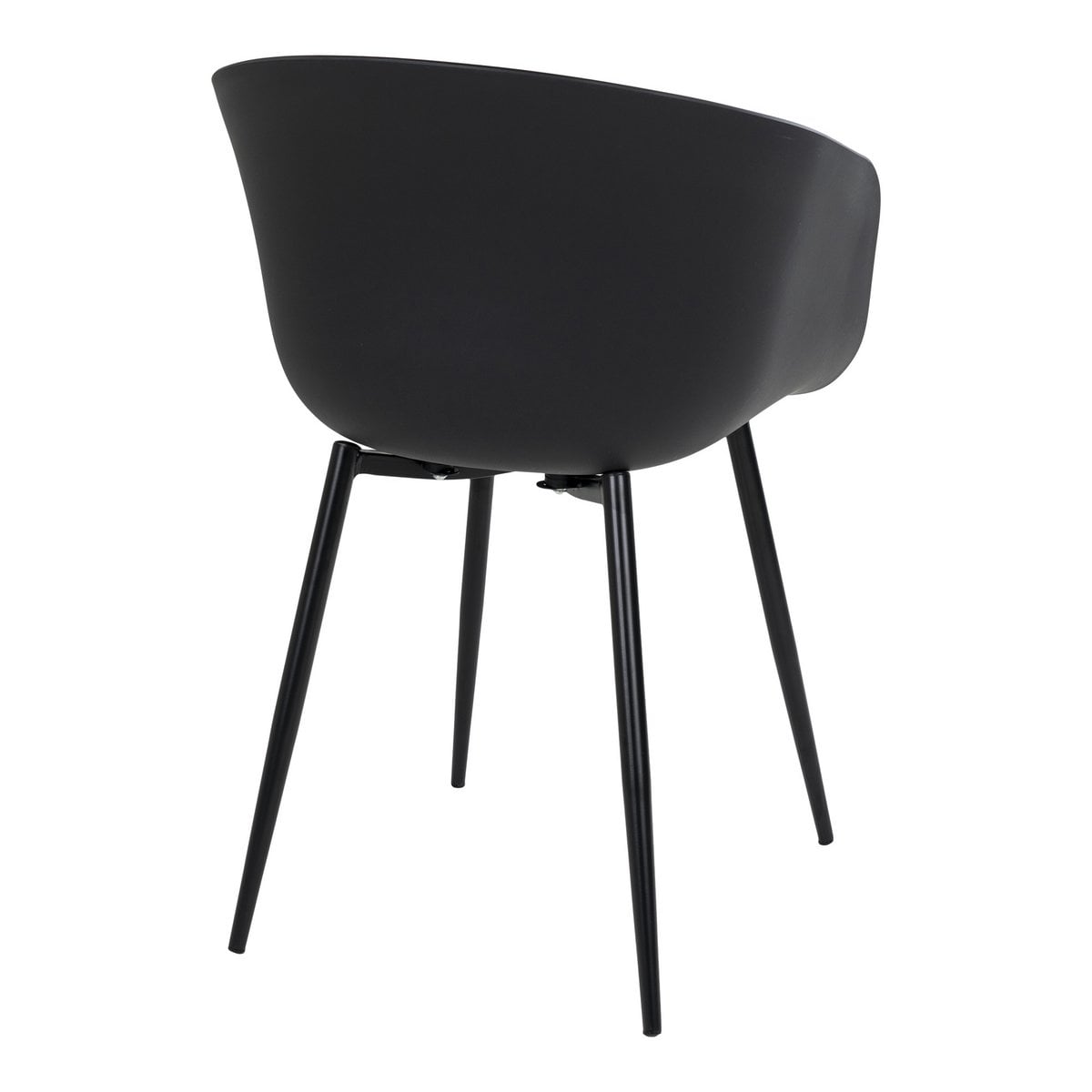 House Nordic ApS - Roda Eetkamerstoel - Zwart, PP/Staal, 53x54,5x79 cm - Set van 2 - Deco Delights