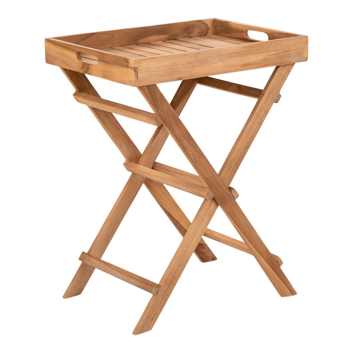 House Nordic ApS - Ronda Dienbladtafel - Natuurlijk, Teak, 29x39x49,5 cm - Deco Delights