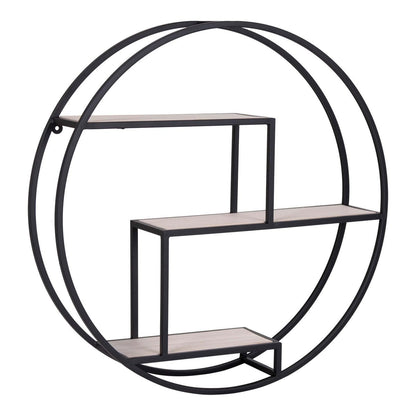 House Nordic ApS - Rotterdam Plank - Zwart/Natuurlijk, Staal/Paulownia, 62x62x14 cm - Deco Delights